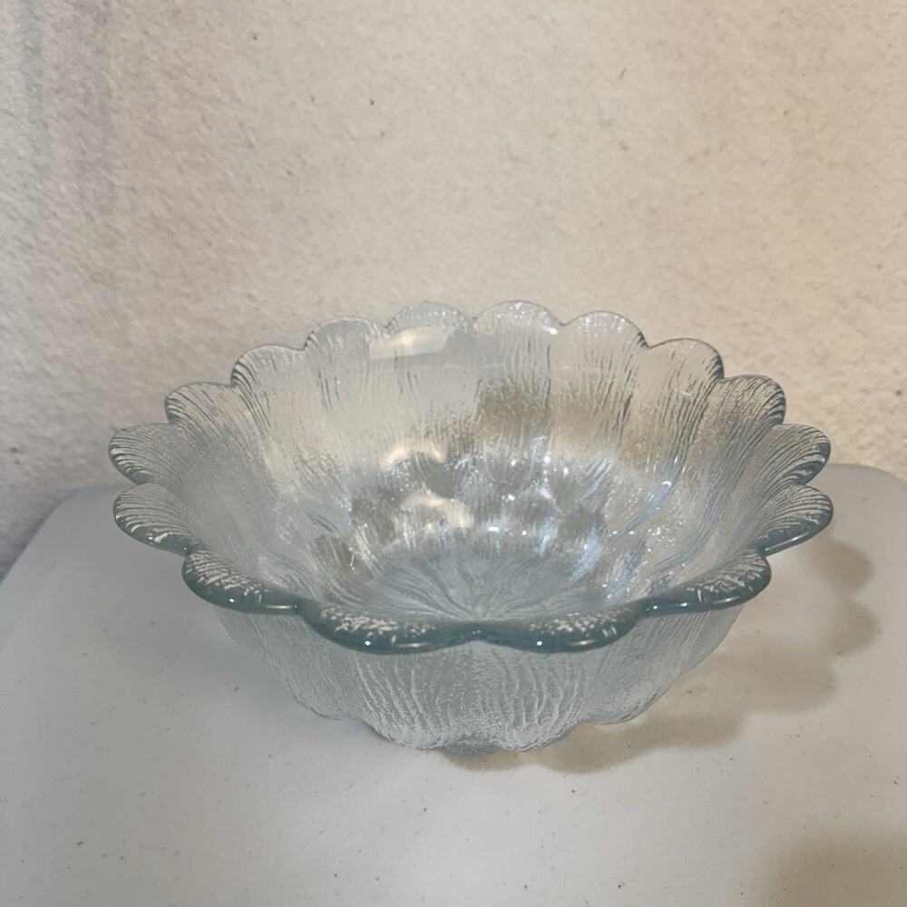 VTG Holmegaard Sidse Werner Glass Flower Bowl Copenhagen SW Brugkunst Danish